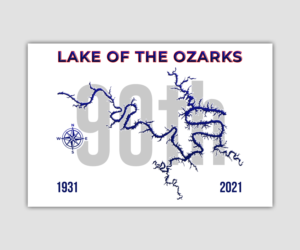 Lake of the Ozarks Anniversary Flag | Grafik-Design von cheez_O