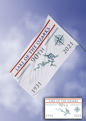 Lake of the Ozarks Anniversary Flag | Grafik-Design von Wally_F