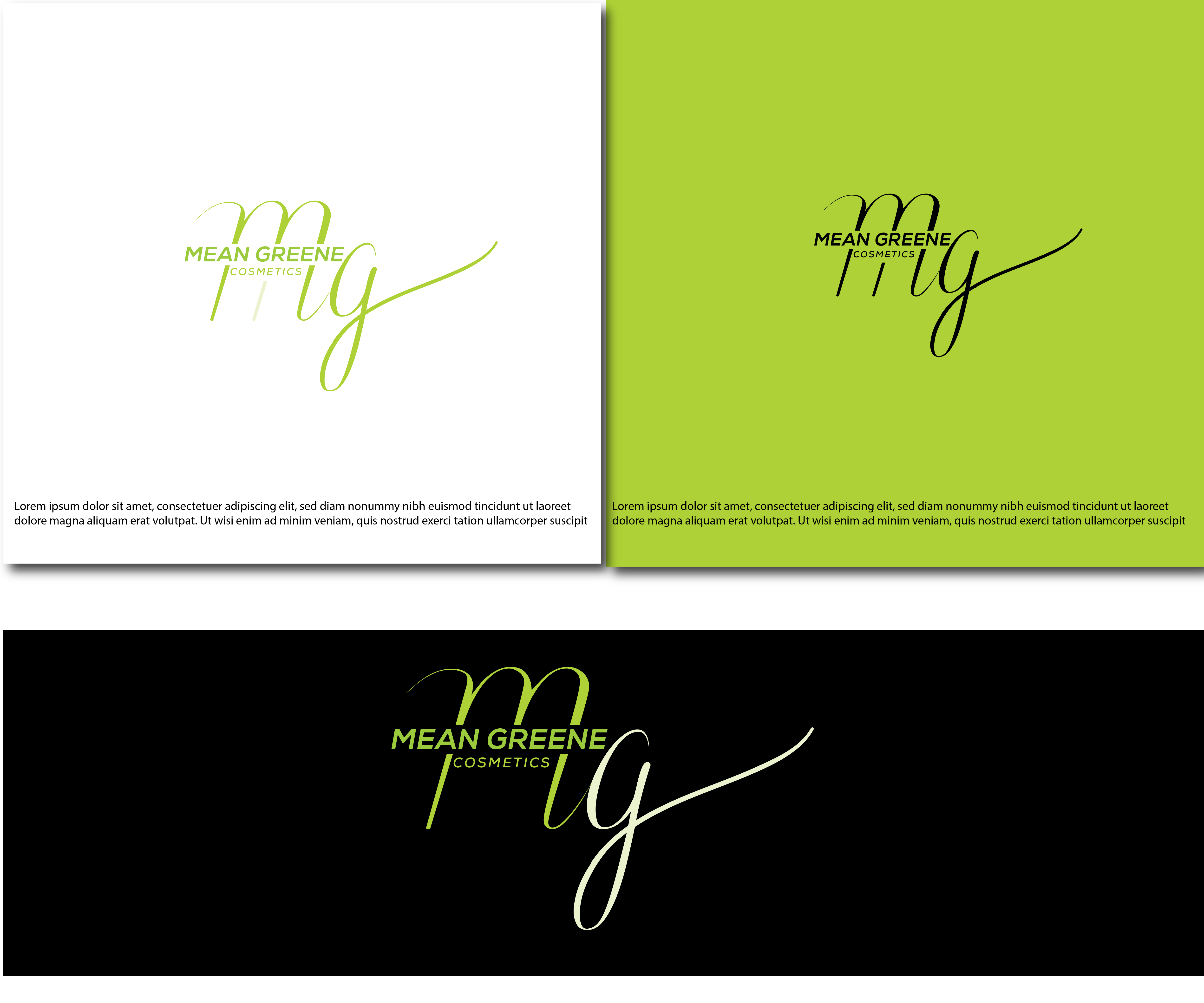 Logo Design by Aemidesigns for Mean Greene Cosmetics LLC | Design #26280298