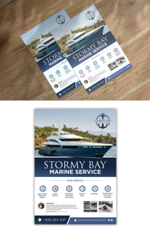 Diseño de Flyer por debdesign para Stormy Bay Marine Service  | Diseño: #26274389