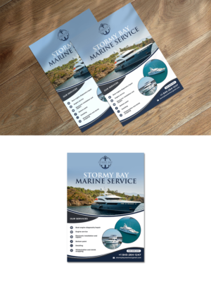 Diseño de Flyer por debdesign para Stormy Bay Marine Service  | Diseño: #26274540