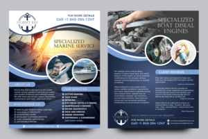 Flyer Design by rkailas for Stormy Bay Marine Service  | Design: #26273771