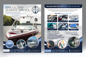 Flyer Design by rkailas for Stormy Bay Marine Service  | Design: #26274982