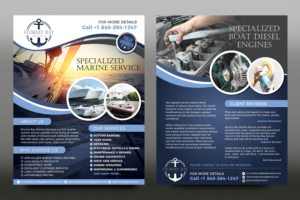 Diseño de Flyer por rkailas para Stormy Bay Marine Service  | Diseño: #26287737