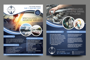 Diseño de Flyer por rkailas para Stormy Bay Marine Service  | Diseño: #26301925