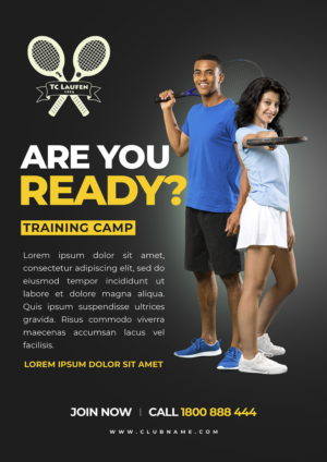 Tennis Club Laufen - Join the journey! | Diseño de Flyer por desainerd