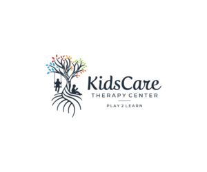 Text should include 2 elements: 1) Business Name: KidsCare Therapy Center 2) Business Slogan: Play 2 Learn | Logo Design by WahyuHMD
