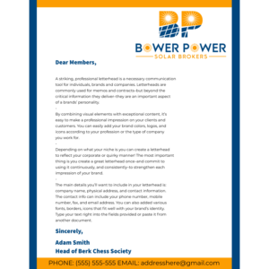 Letterhead Design by K.Turner