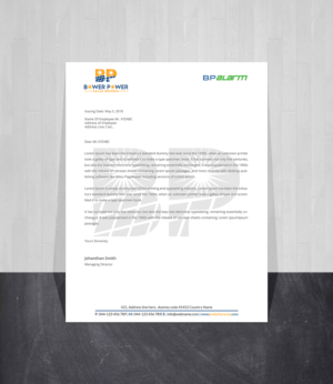 Letterhead Design by Creations Box 2015 for this project | Design #26282205