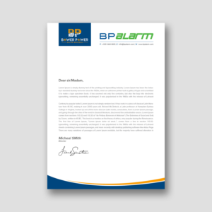 Letterhead to Introduce a 'Sister' Company.  | Briefkopf-Design von Tripti Ranjan Gain