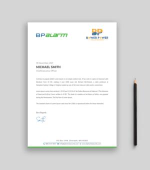 Letterhead Design by Musa. A for this project | Design #26260594