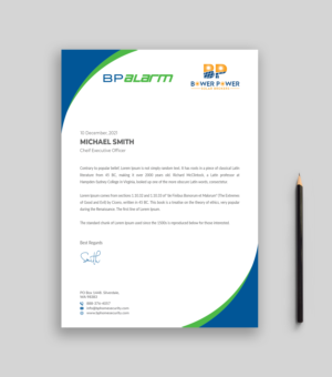 Letterhead Design by Musa. A for this project | Design: #26260596