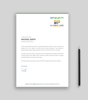 Letterhead Design by Musa. A for this project | Design: #26283964