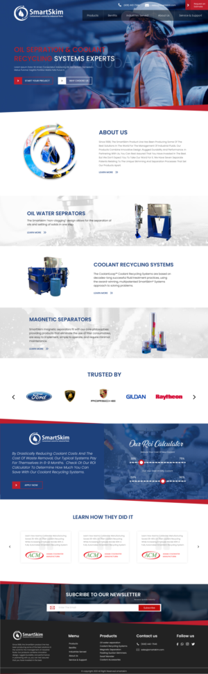 Manufacturing Company WordPress Website Design | Web Design by Adeel Rahman
