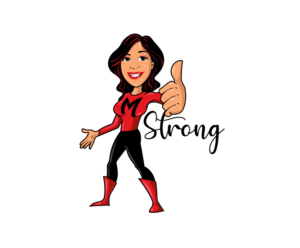 M|Strong | T-shirt Design by blue eye
