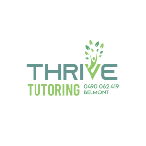 THRIVE TUTORING  0490 062 419 BELMONT | Logo Design by Ng V Duc