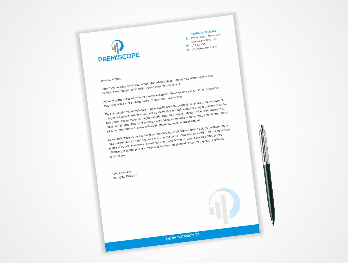Letterhead Design by Dave Paresh for this project | Design #26265048