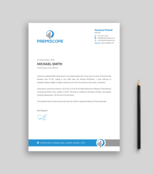 Letterhead Design by Musa. A for this project | Design: #26263472