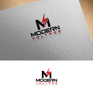 Modern Voltage Electrical & Solar | Logo Design by DesignDUO
