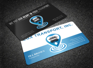 UNIQUE, Elegant business card for transport company. | Visitenkarten-Design von Tripti Ranjan Gain