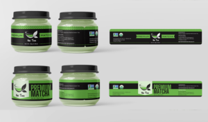 Hai Tea Premium Matcha brand Label | Label Design by 68_Design