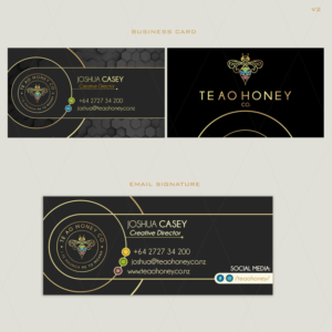 Business Card & Email Signature Design || Upmarket + Luxury  | Visitenkarten-Design von DA.