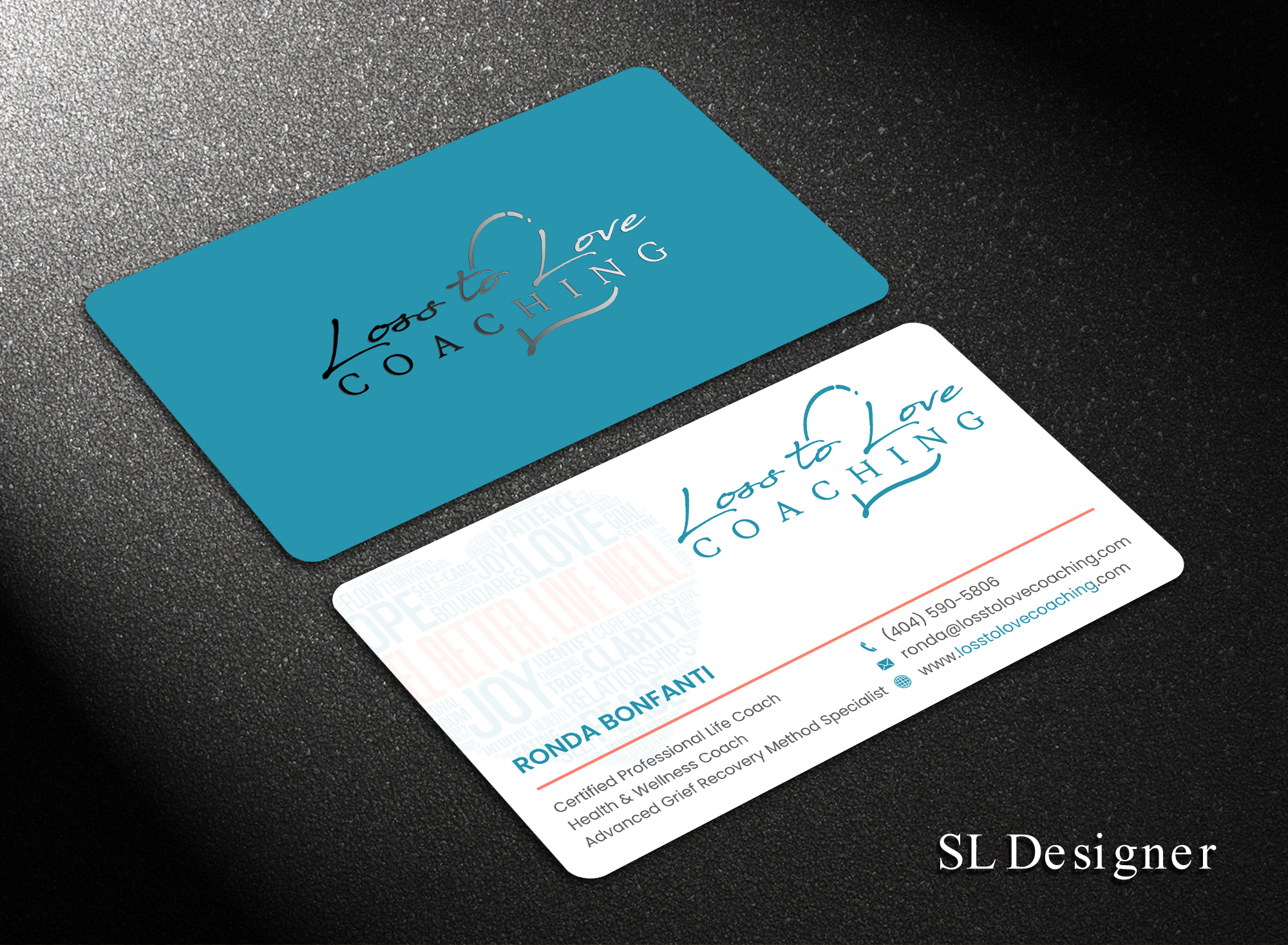 Business Card Design by SL Designer for Loss To Love Coaching, LLC | Design #26274248