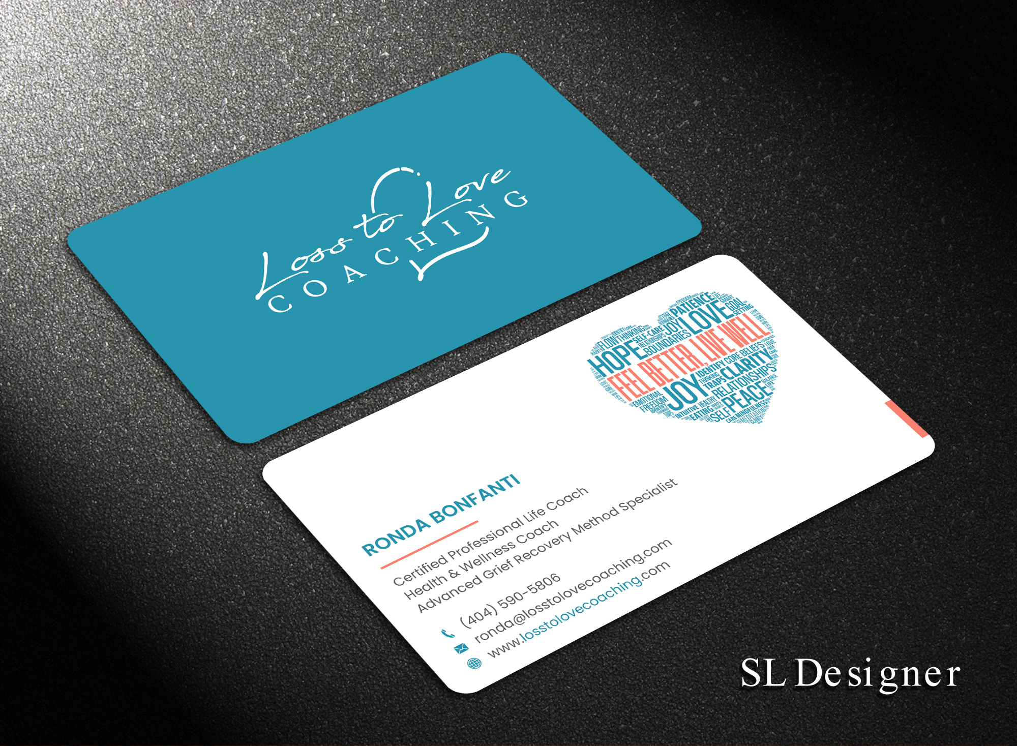 Business Card Design by SL Designer for Loss To Love Coaching, LLC | Design #26274249