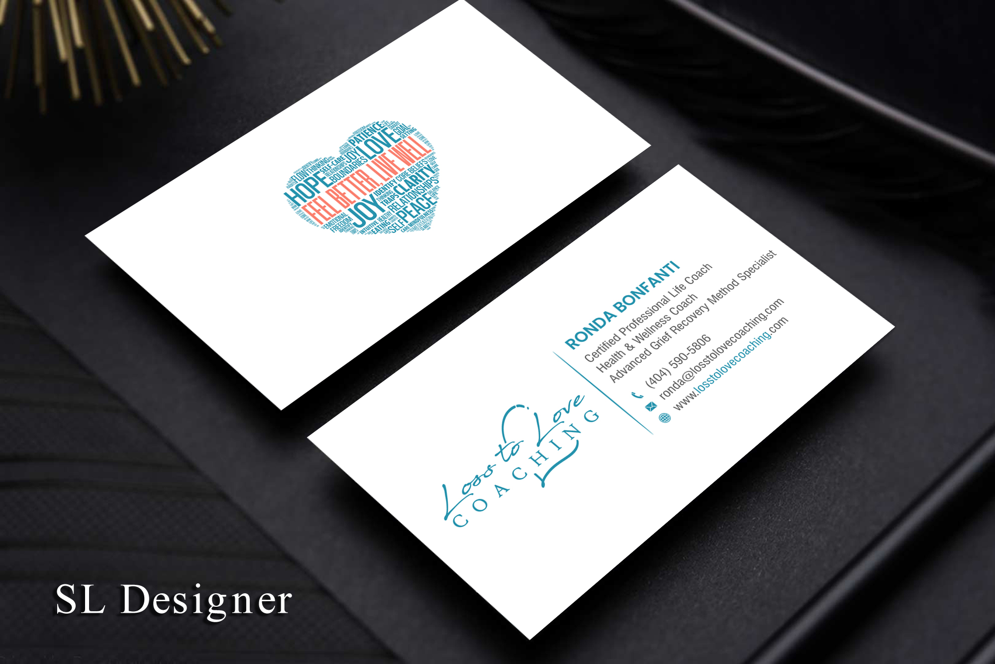 Visitenkarten-Design von SL Designer für Loss To Love Coaching, LLC | Design #26274251