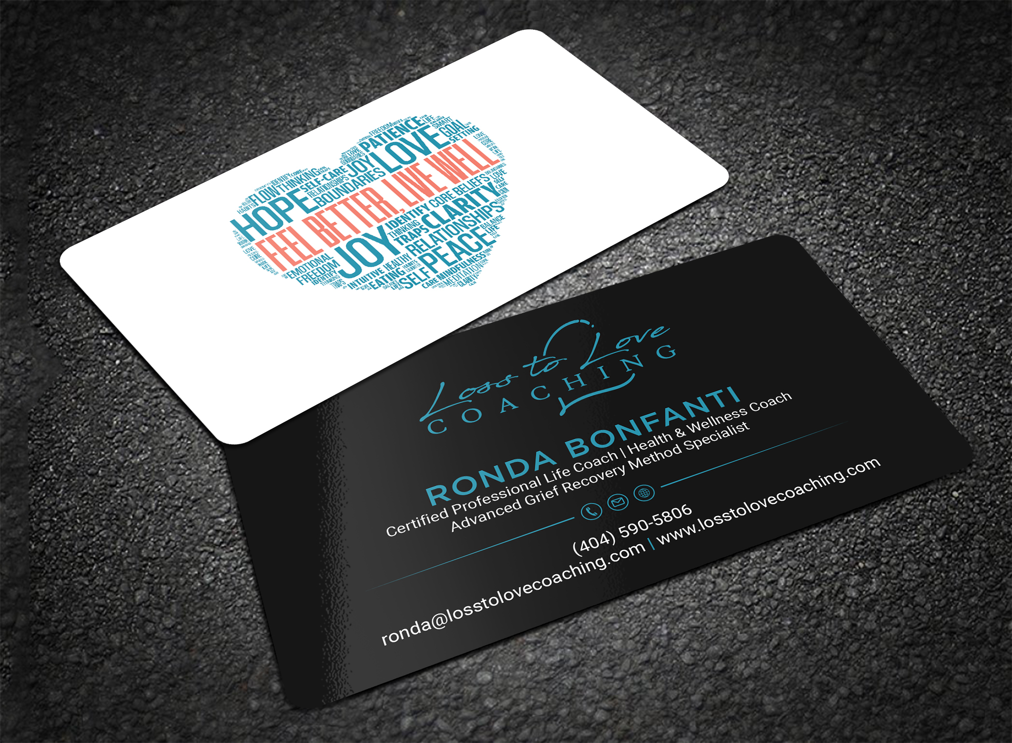 Design de Carte de Visite par Tripti Ranjan Gain pour Loss To Love Coaching, LLC | Design #26275499