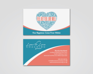 Business Card Design by MDesign for Loss To Love Coaching, LLC | Design: #26273201