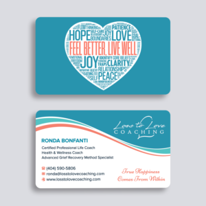 Visitenkarten-Design von sabbir049 für Loss To Love Coaching, LLC | Design #26286090
