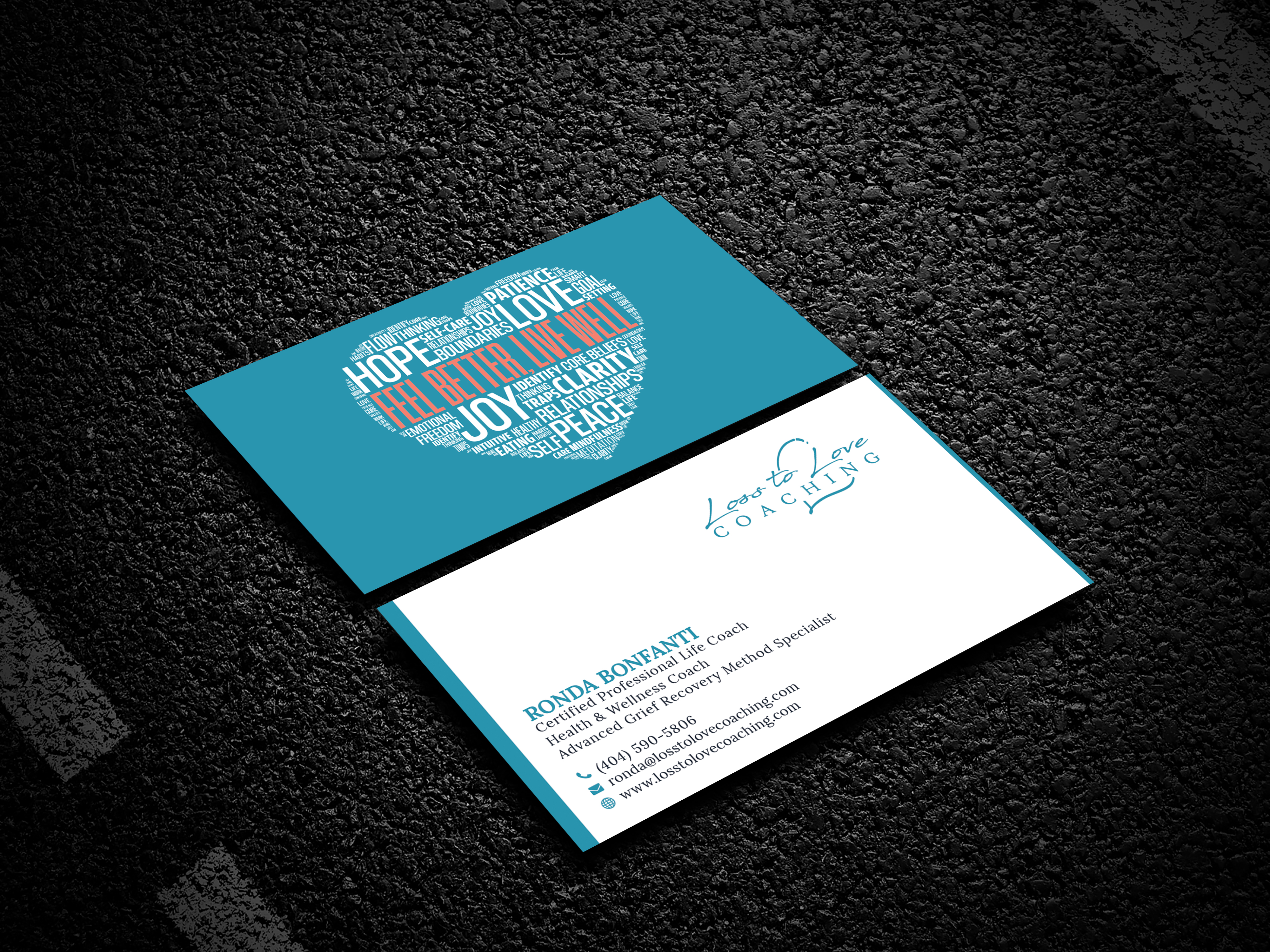 Design de Carte de Visite par Bold Pixels pour Loss To Love Coaching, LLC | Design #26273517