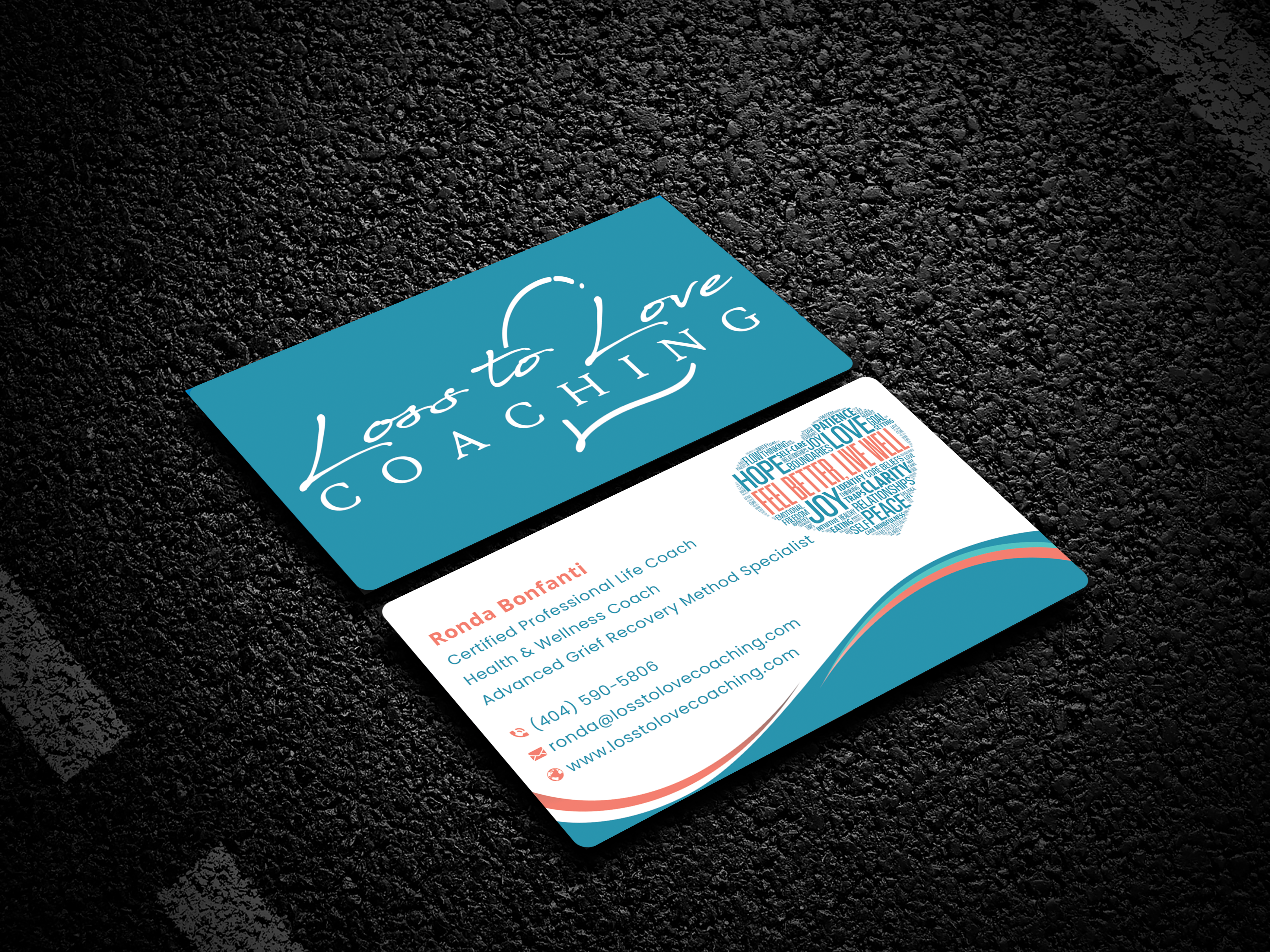 Design de Carte de Visite par B. M. BILLAL HOSSAIN pour Loss To Love Coaching, LLC | Design #26278111