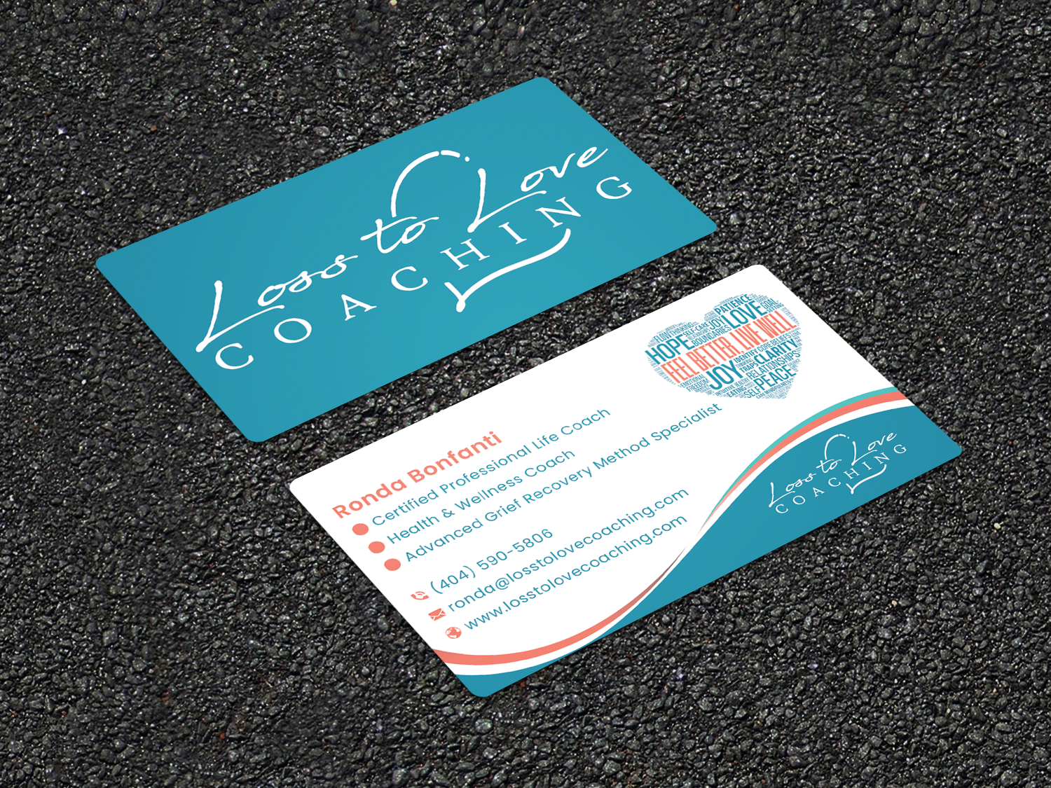 Design de Carte de Visite par B. M. BILLAL HOSSAIN pour Loss To Love Coaching, LLC | Design #26279987