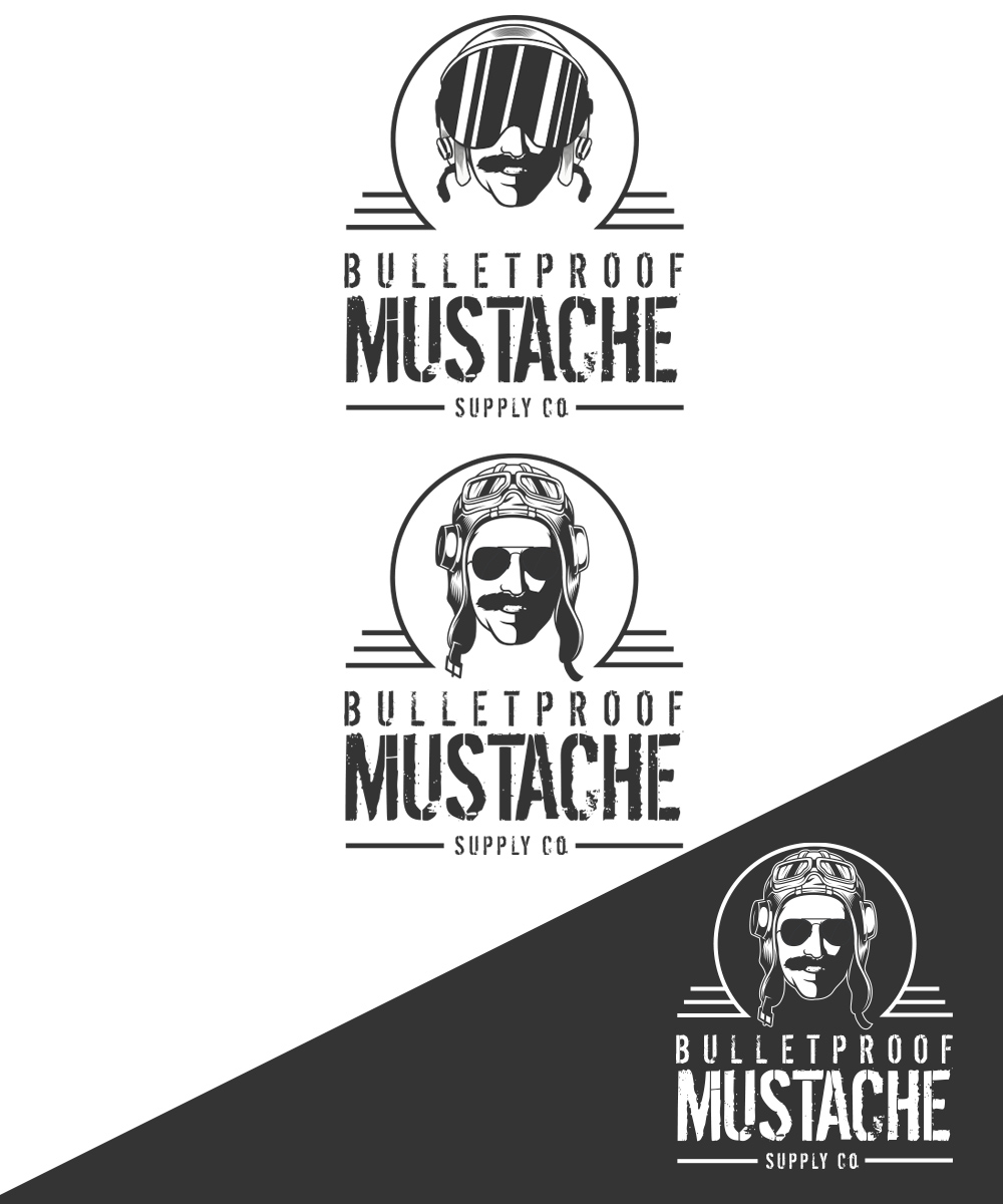 Logo Design by StudioD™ for Bulletproof Mustache | Design #26311997