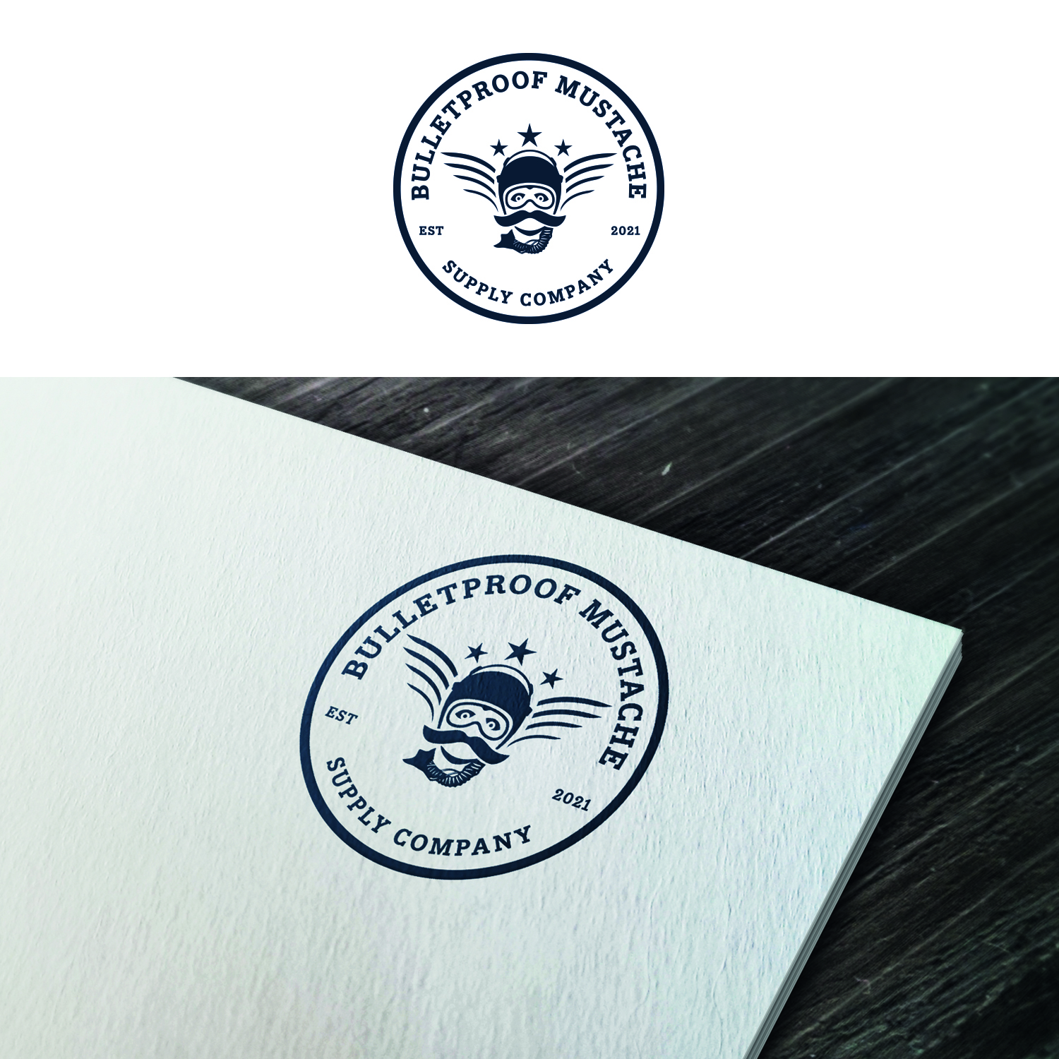 Logo Design by Maxo-Biz for Bulletproof Mustache | Design #26275731