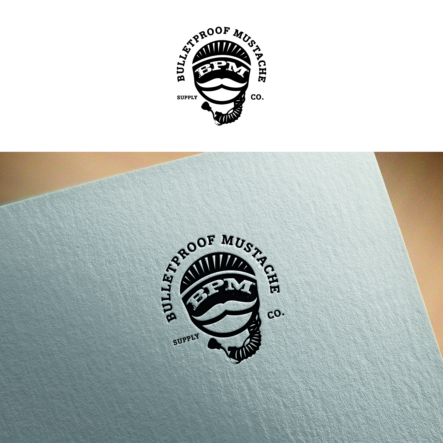 Logo Design by Maxo-Biz for Bulletproof Mustache | Design #26275734