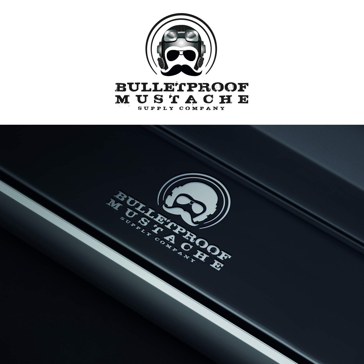 Logo Design by Maxo-Biz for Bulletproof Mustache | Design #26293483