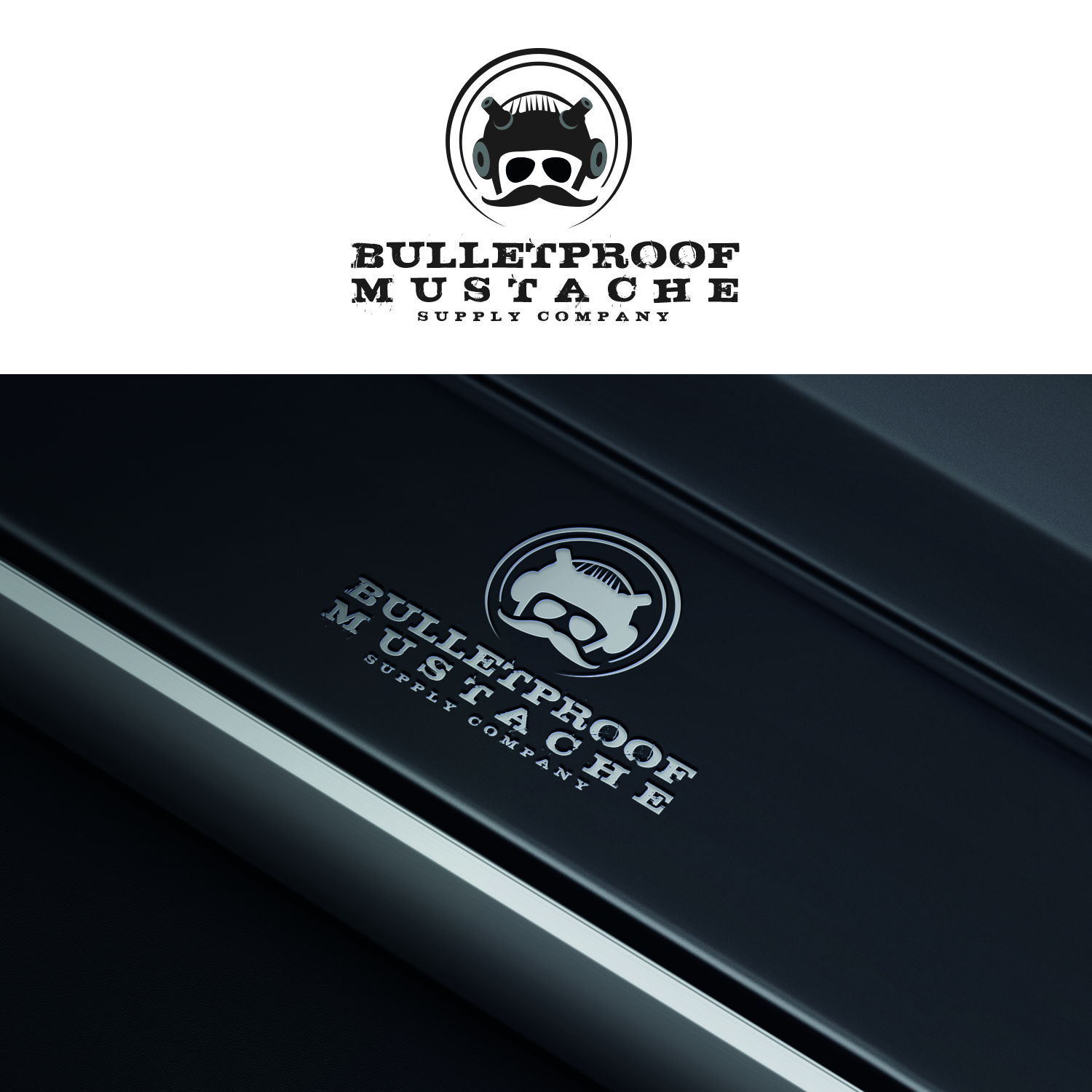Logo Design by Maxo-Biz for Bulletproof Mustache | Design #26293484