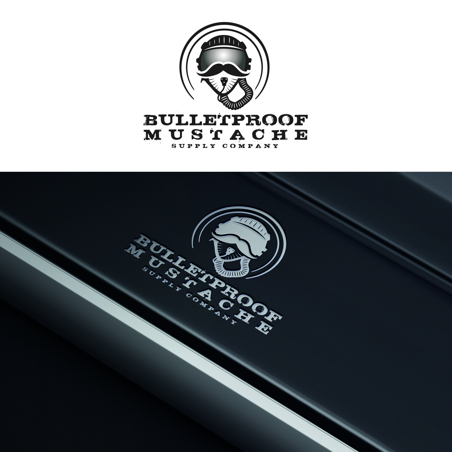 Logo Design by Maxo-Biz for Bulletproof Mustache | Design #26310164