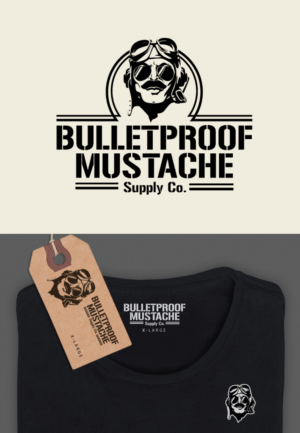 Diseño de Logo por ally designs para Bulletproof Mustache | Diseño: #26284872
