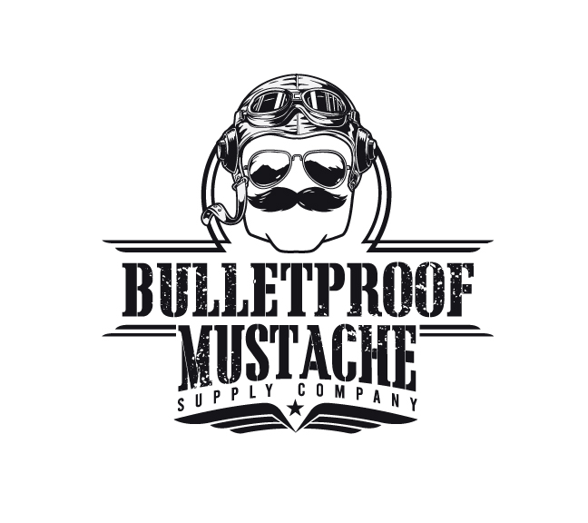Logo Design by ally designs for Bulletproof Mustache | Design #26290334