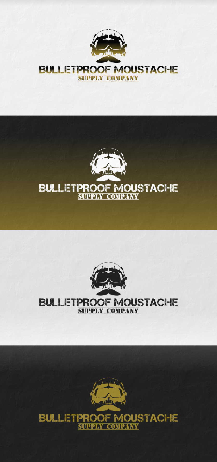 Diseño de Logo por MulamboDesign para Bulletproof Mustache | Diseño #26309948