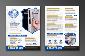 Locksmith Security Services Flyer  | Flyer-Design von ecorokerz