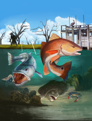 Artwork for fishing tournament | Design Graphique par Pudja Pratama Sakti