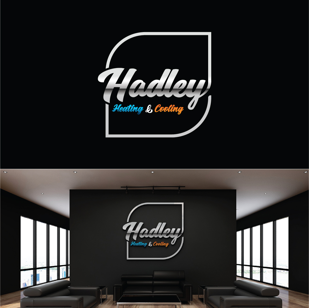 Logo Design by Deziners Zone for Hadley Heating and Cooling | Design #26274732