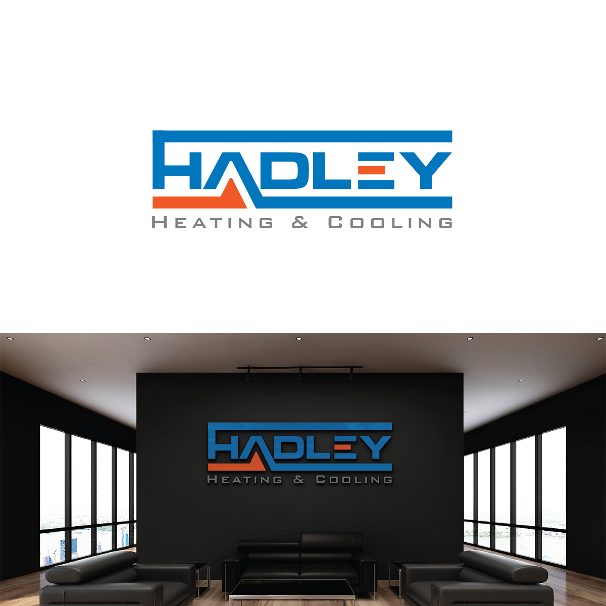 Logo Design by Deziners Zone for Hadley Heating and Cooling | Design #26274733