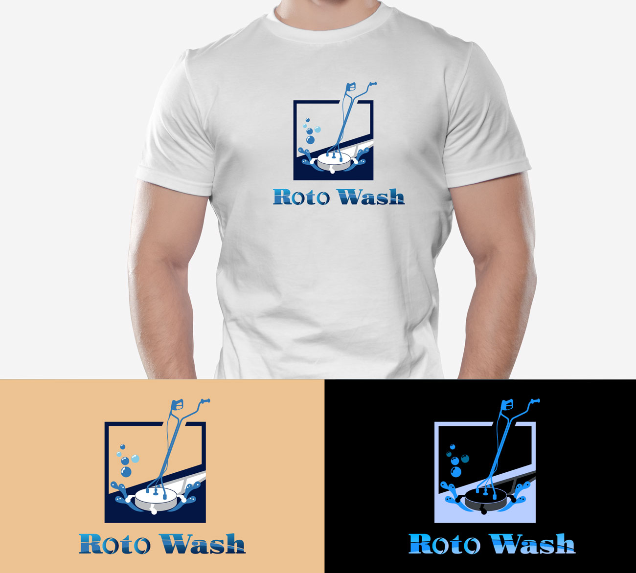 Logo Design by Wonderful design for Roto Wash | Design #26304554