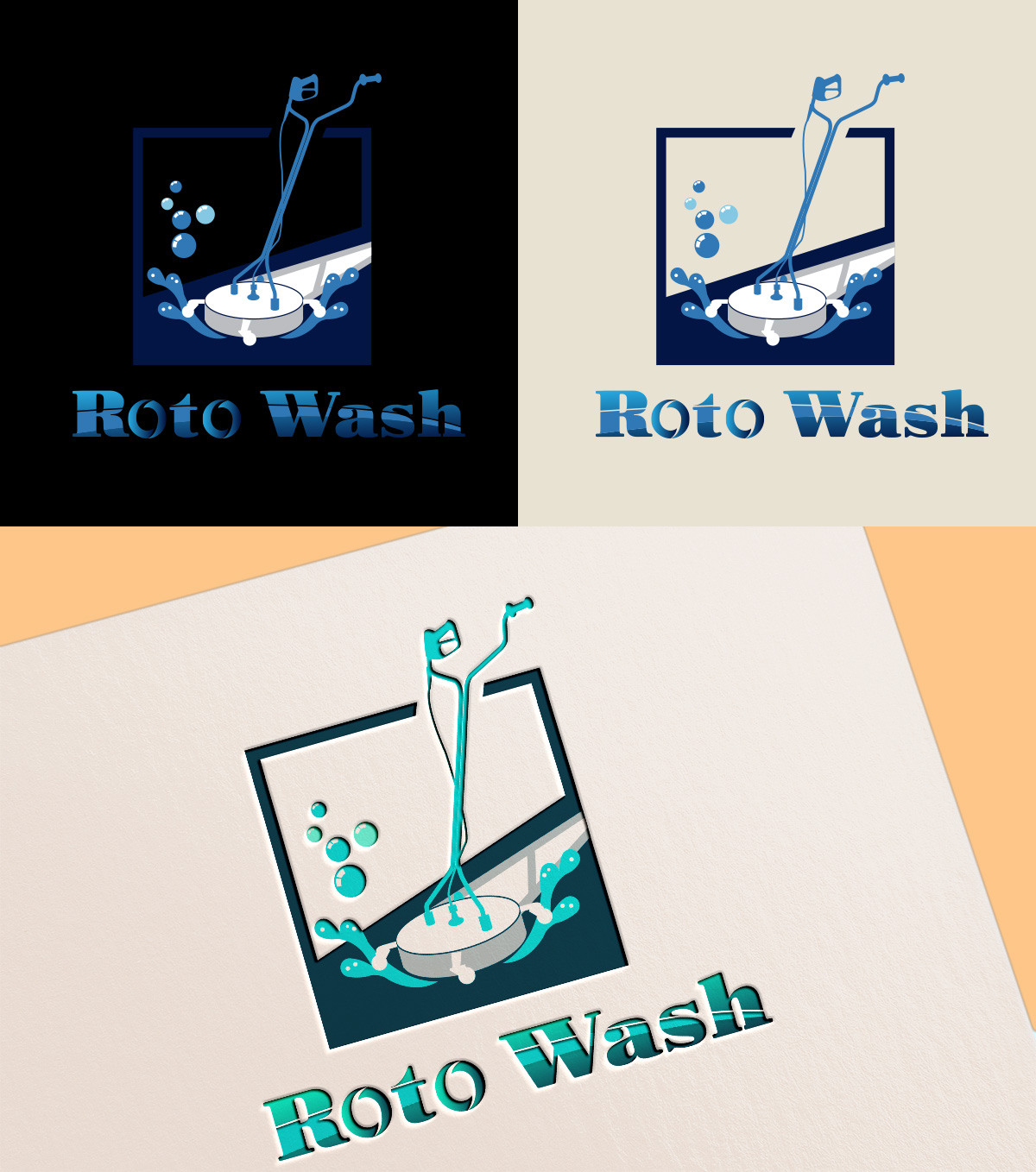 Logo Design by Wonderful design for Roto Wash | Design #26304555